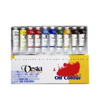 لوازم نقاشی رنگ و روغن روی بوم