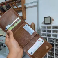 کیف پول چرم دستدوززیبا وشیک