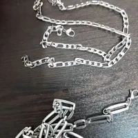 دوعدد  گردنبند استیل ضد زنگ