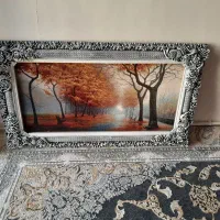 تابلو فرش منظره پاییز کاملا نو مناسب برا کادو
