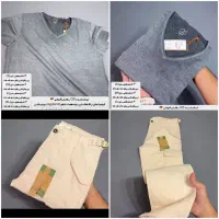 شلوار کارگو شیش جیب H&M سوئدی و تی شرت آلمانی