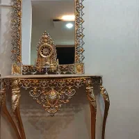 ایینه شمعدان طرح برنز