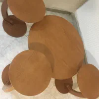 میز وگل میزعسلی چوب ملچ