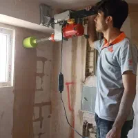 کرگیری، سوراخ زنی دریچه زنی بتن
