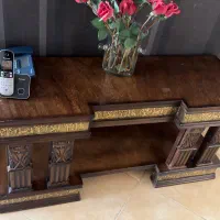 آینه و کنسول چوبی