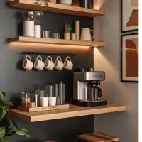 میز بار و کافی بار چوبی