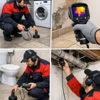 نشت یابی لوله آب و فاضلاب تضمینی ۲۴ ساعته