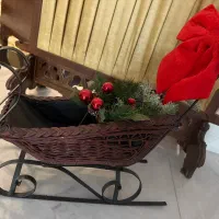 کالسکه حصیری فلزی