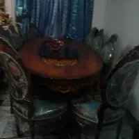 مبل ۹ نفره سلطنتی فرحی   با میز ناهار خوری ۱۰نفره