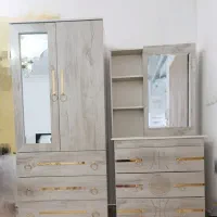 کمد لباس و اینه دراور جفت باهم