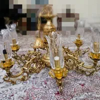 لوستر تمام برنج 12 شاخه