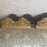 کتیبه پرده کلاسیک طلایی و منبتکاری شده ( ۶ متر)