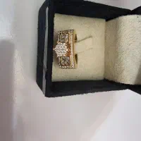 انگشتر طلا طرح جواهر