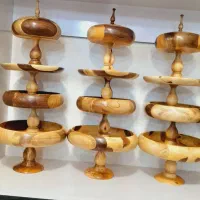 سرویس پذیرایی چوب گردو چهارتیکه اک