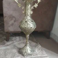 گلدان برنز کاملا طلایی بدون سیاهی