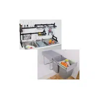 سطل زباله ریلی آبچکان رو سینکی پشت پنجره‌(تولیدی)