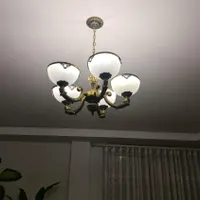 لوستر ۵ شاخه برنزی
