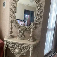 آینه شمعدان سنگ مرمری ( فروش فوری با تخفیف)