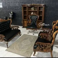 مبلمان اداری کلاسیک قهوه ایی