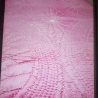لحاف دونفره جنس ساتن همراه با مهره دوزی