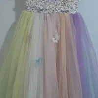 لباس عروس رنگی دخترونه