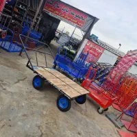 چرخ گاری دستی با چرخ فرغون چهار باربر ۴ دو فرغونی