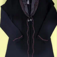 مانتو و شلوار مشکی در حد نو