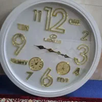 ساعت دیواری چوبی سه موتوره