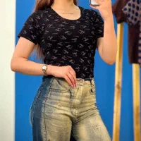 تی شرت کبریتی پلنگی