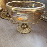 ظرف میوه خوری قدیمی برنجی