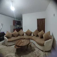 مبل یو کرم قهوه ای