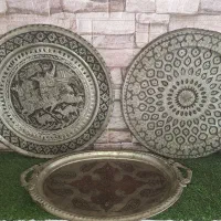 دیوارکوب قلم سینی قلم قاجاری قدیمی عتیقه سالم