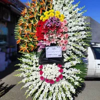 تاج گل ترحیم تسلیت جشنی افتتاحیه نمایشگاه