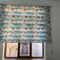 پرده زبرا طرحدار و ساده