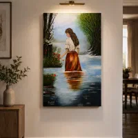 تابلو نقاشی رنگ روغن ۱۰۰×۶۰ سانتی نو