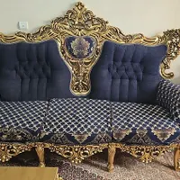مبلمان استیل ۷ نفره با دو میز عسلی و میزجلو مبلی|مبلمان خانگی و میز عسلی|تهران, کوی فراز|دیوار