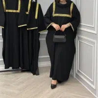 عبا کرپ با خرجکار مزونی جین ۸عددی