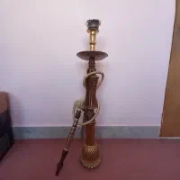 قلیان تنه چوبی بزرگ