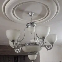 لوستر فلزی پنج شعله