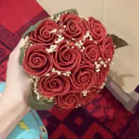 دسته گل حنایی برای حنا بندون