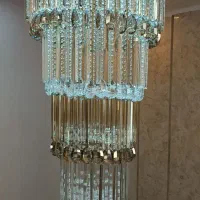 لوستر کریستالی سقفی   دوبلکس حلقه