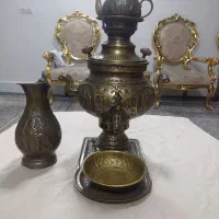 سرویس سماور ذغالی و میز خاطره
