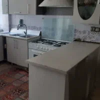 هود آشپز خانه طرح شومینه با ام دی اف دور آن کامل