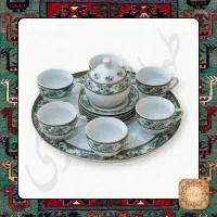 سرویس چای خوری کشمیری مارک هاوار ۱۷ پارچه
