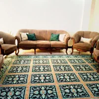 مبل ۷ نفره کلاسیک چوب راش
