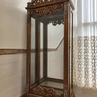 بوفه چوبی سلطنتی منبت‌کاری شده  بسیار شیک و محکم
