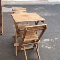 میز و صندلی چوبی