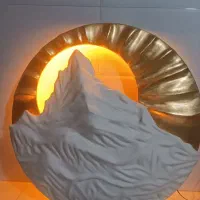 تابلو دیواری ورق طلا گچبری مدرن و برجسته