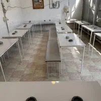 میز نیمکت تهرانی قهوه خانه