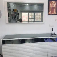 فروش آینه و کنسول دودی تمیز،بدون خط و خش